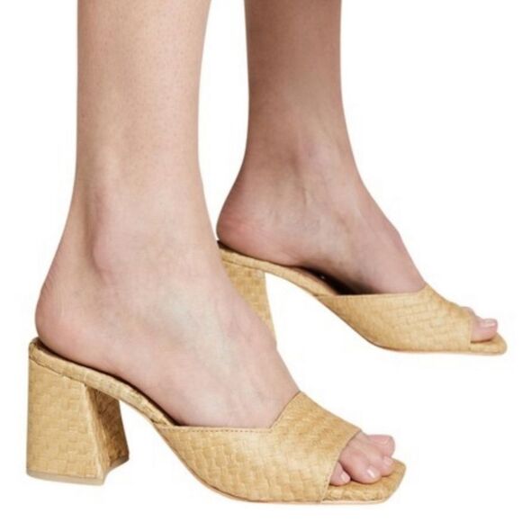 Jeffrey Campell Woven Block Heeled Sandals Size US 9 - Picture 10 of 10